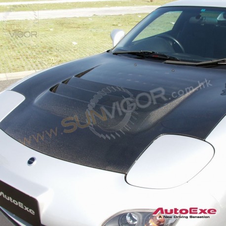 93-02 马自达 RX-7 [FD3S] AutoExe 碳纤维开孔头盖(开窿头冚) MFD2900